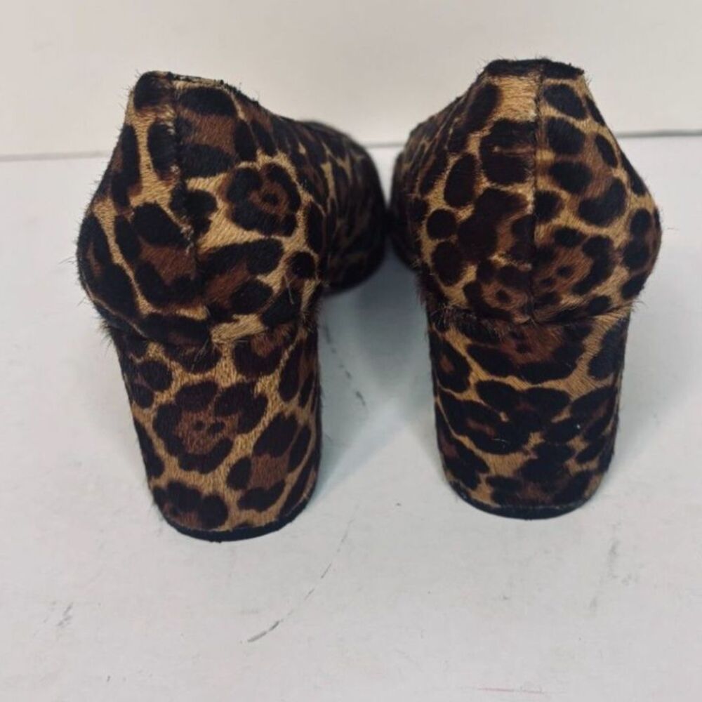 Gianni Bini Leopard Print Calf Hair Pointed Toe Pumps 7M - Picture 3 of 8